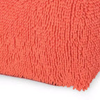 TUYOHW Pouf carré moderne avec revêtement en chenille colorée, pouf spongieux avec texture confortable, marchepied moelleux pour salon, chambre