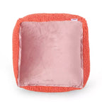 TUYOHW Pouf carré moderne avec revêtement en chenille colorée, pouf spongieux avec texture confortable, marchepied moelleux pour salon, chambre