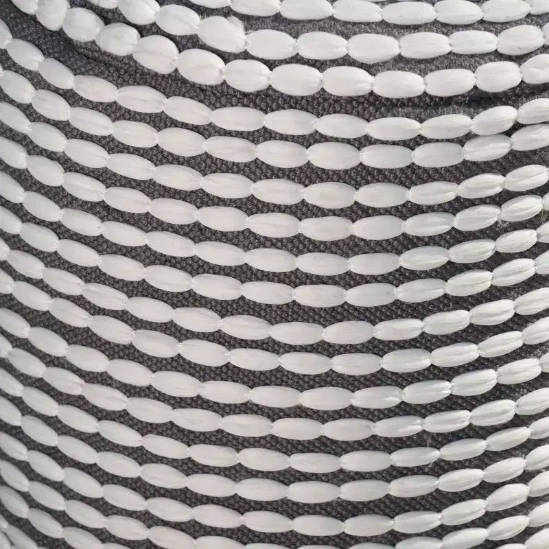 TUYOHW Pouf cylindrique fait à la main avec repose-pieds rembourré en tissu imperméable avec capitonnage, petit pouf pour salon, chambre à coucher