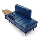 TUYOHW 55 Banc Ottomane Moderne avec Plateau Pivotant à 360° en PU, Banc de Bout de Lit Rembourré avec Dossier, Banc d'Entrée pour Salon, Chambre à Coucher