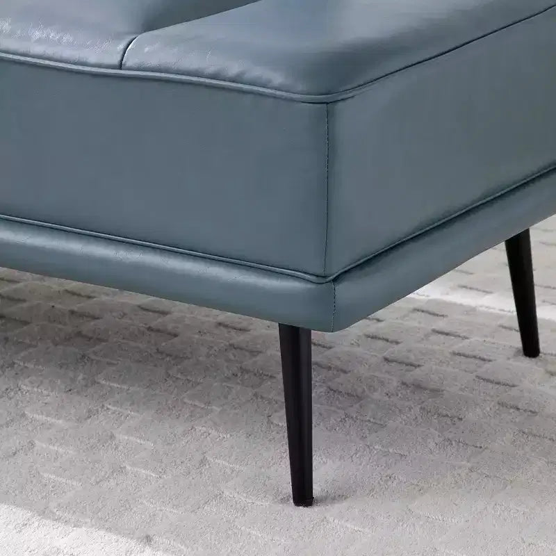 TUYOHW 55 Banc Ottomane Moderne avec Plateau Pivotant à 360° en PU, Banc de Bout de Lit Rembourré avec Dossier, Banc d'Entrée pour Salon, Chambre à Coucher