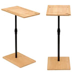 Plateau de canapé pivotant à 360° pour accoudoir de canapé - Table d'appoint en C avec fentes pour téléphone et tablette, table plateau TV, plateau de table d'appoint pour salon et chambre à coucher