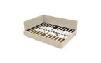 Lit de repos rembourré en velours TUYOHW Mid-Century avec 2 tiroirs, cadre de lit de rangement en bois d'eucalyptus, taille double, pour chambre et salon