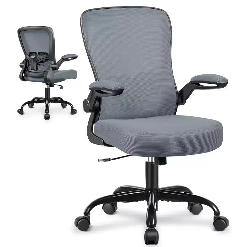 Chaise de Bureau Ergonomique KERDOM, Soutien Lombaire Réglable, Tissu en Maille Respirant, Durable et Fiable