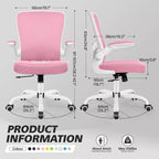 Chaise de Bureau Ergonomique KERDOM, Soutien Lombaire Réglable, Tissu en Maille Respirant, Durable et Fiable