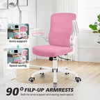 Chaise de Bureau Ergonomique KERDOM, Soutien Lombaire Réglable, Tissu en Maille Respirant, Durable et Fiable