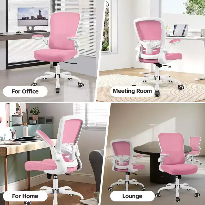 Chaise de Bureau Ergonomique KERDOM, Soutien Lombaire Réglable, Tissu en Maille Respirant, Durable et Fiable