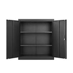 Classeur de rangement VIYET 36H, armoire en acier avec serrures de porte et 2 étagères réglables, utilisation multi-scènes