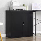 Classeur de rangement VIYET 36H, armoire en acier avec serrures de porte et 2 étagères réglables, utilisation multi-scènes