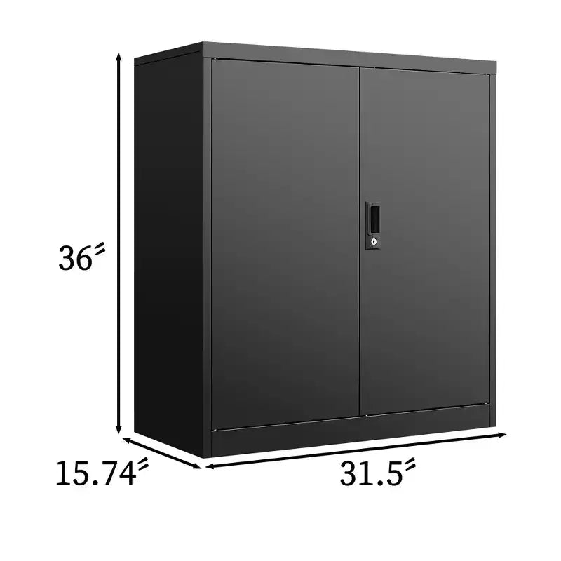 Classeur de rangement VIYET 36H, armoire en acier avec serrures de porte et 2 étagères réglables, utilisation multi-scènes