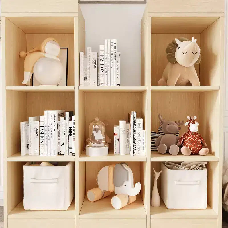 Étagère à livres pour enfants avec 8 compartiments, meuble de rangement en bois pour jouets, bibliothèque pour tout-petits, armoire de jeu, étagère pour jouets pour salle de jeux, crèche, chambre d'enfants
