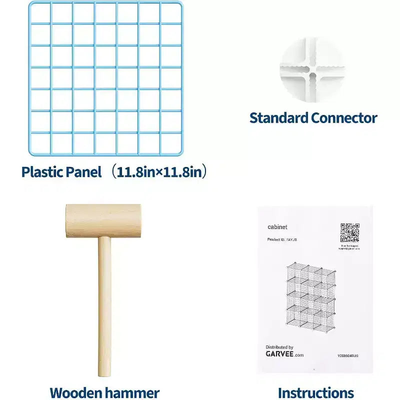 Étagère de rangement en fil métallique, Rangement modulable à 12 cubes pour placard, Unités d'étagères modulaires, Étagères de rangement pour chambre, bureau, salon