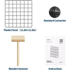 Étagère de rangement en fil métallique, Rangement modulable à 12 cubes pour placard, Unités d'étagères modulaires, Étagères de rangement pour chambre, bureau, salon
