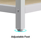 Meuble d'entrée 72 po avec banc à chaussures, rangement aspect bois, barre de suspension et 8 crochets, étagère d'appoint pour manteaux et chaussures