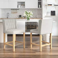 EROMMY Counter & Bar Stool With Solid Wood Frame And Upholstered Seat (Set Of 2)