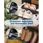 Meuble à chaussures étroit en rotin, organisateur d'entrée à 4 portes avec 2 tiroirs, étagères réglables, peut contenir 24 paires, peu encombrant pour le couloir