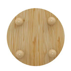 Table basse ovale/ronde, table d'appoint canapé avec plateau cannelé, table de rangement, table de cocktail avec cadre en bois massif - ModernLuxe
