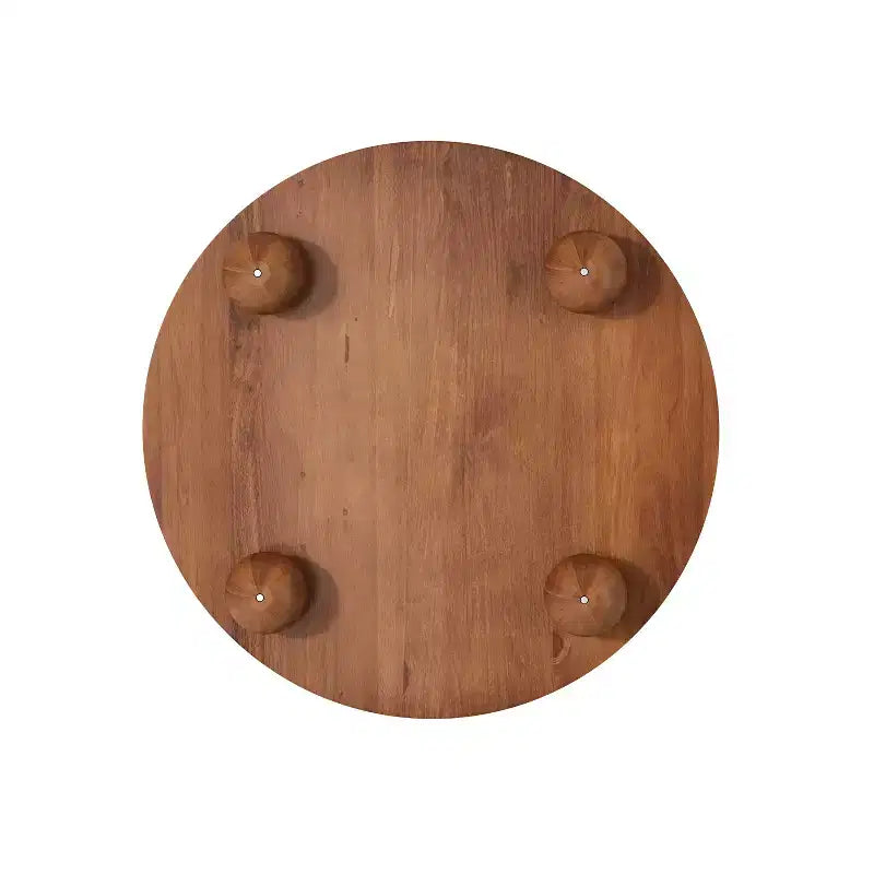 Table basse ovale/ronde, table d'appoint canapé avec plateau cannelé, table de rangement, table de cocktail avec cadre en bois massif - ModernLuxe