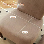 TUYOHW Fauteuil d'appoint en velours avec pieds en bois, chaise latérale rembourrée moderne sans accoudoirs avec oreiller, chaise de lecture pour appartement, salon, chambre à coucher