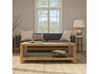 Table basse en jacinthe d'eau tressée et bois d'acacia Storied Home