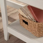 TUYOHW 58.66 Bureau d'angle en L, Bureau d'ordinateur avec tiroir de classement, étagère inférieure, passe-câbles, bureau pour bureau à domicile, étude, chambre à coucher