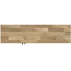 Meuble TV Sterling de 54 po de large en bois massif de style transitionnel, de couleur noire, pour téléviseurs de 60 po maximum