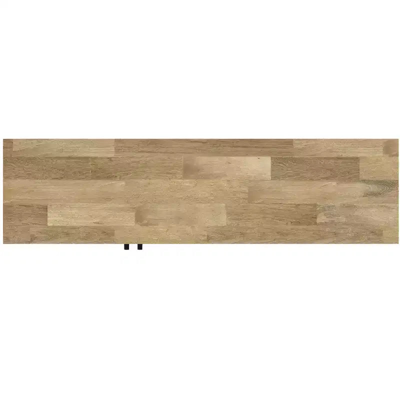 Meuble TV Sterling de 54 po de large en bois massif de style transitionnel, de couleur noire, pour téléviseurs de 60 po maximum