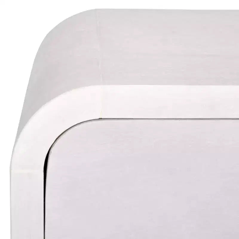 Table de chevet Birkin à 1 tiroir et 1 étagère - NST6613 - Blanc délavé - Safavieh