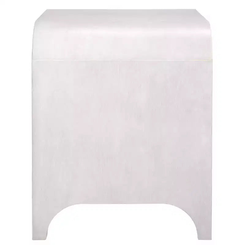 Table de chevet Birkin à 1 tiroir et 1 étagère - NST6613 - Blanc délavé - Safavieh