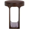 Lobone Round Accent Table - ACC3265 - Dark Brown - Safavieh