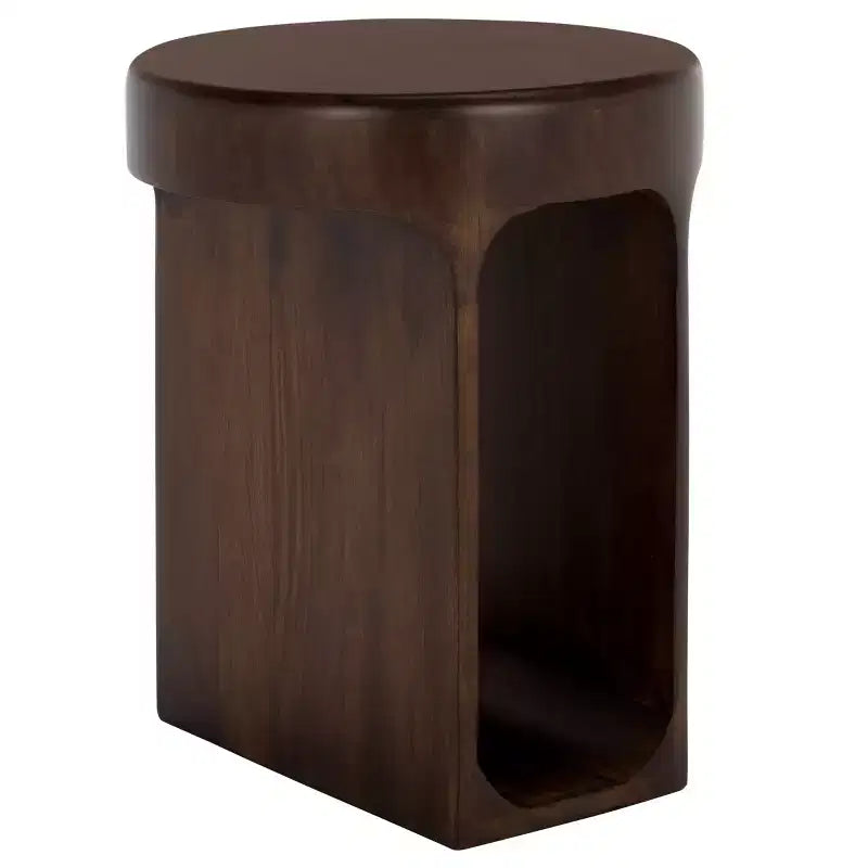 Table d'appoint ronde Lobone - ACC3265 - Marron foncé - Safavieh