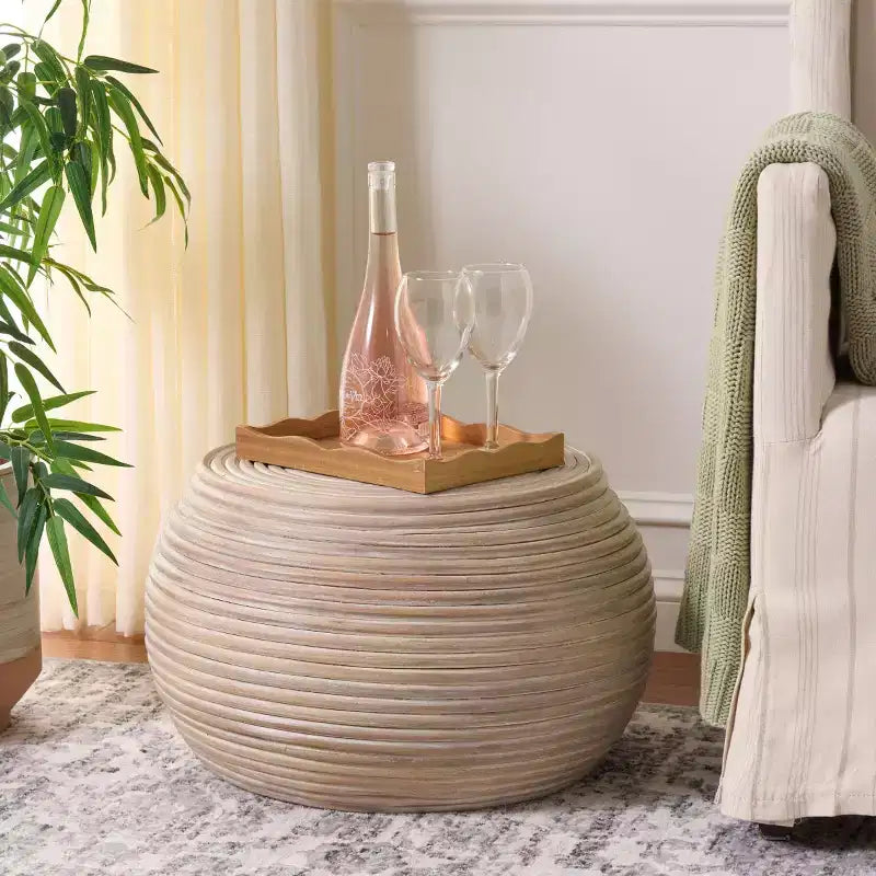 Table d'appoint ronde Hilario - ACC6511 - Gris délavé - Safavieh