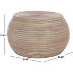 Table d'appoint ronde Hilario - ACC6511 - Gris délavé - Safavieh