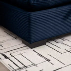 Canapé simple profond en velours côtelé de 130 cm TUYOHW avec oreiller de soutien lombaire pour salon, bureau, appartement