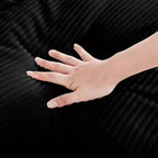 Canapé simple profond en velours côtelé de 130 cm TUYOHW avec oreiller de soutien lombaire pour salon, bureau, appartement
