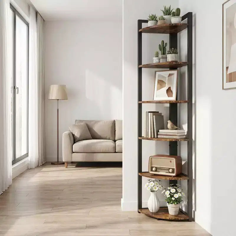 MAYEERTY Étagère d'angle polyvalente à 6 niveaux, support de rangement et porte-plantes multi-usages