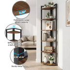 MAYEERTY Étagère d'angle polyvalente à 6 niveaux, support de rangement et porte-plantes multi-usages