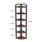 MAYEERTY Étagère d'angle polyvalente à 6 niveaux, support de rangement et porte-plantes multi-usages