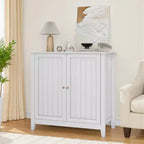 Meuble de Rangement au Sol, 2 Portes, Organiseur Moderne Autonome, Meuble d'Angle pour Salon, Couloir, Meuble de Maison
