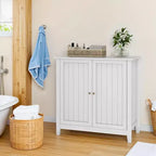 Meuble de Rangement au Sol, 2 Portes, Organiseur Moderne Autonome, Meuble d'Angle pour Salon, Couloir, Meuble de Maison