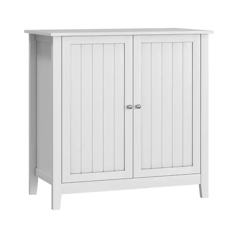 Meuble de Rangement au Sol, 2 Portes, Organiseur Moderne Autonome, Meuble d'Angle pour Salon, Couloir, Meuble de Maison