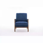 Fauteuil d'appoint moderne du milieu du siècle TUYOHW avec fauteuil de salon en bois rembourré en chenille avec accoudoir Fauteuils simples pour le salon, la chambre