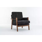 Fauteuil d'appoint moderne du milieu du siècle TUYOHW avec fauteuil de salon en bois rembourré en chenille avec accoudoir Fauteuils simples pour le salon, la chambre