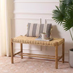 Banc Enrique avec cannage en rotin - BCH6500 - Beige - Safavieh