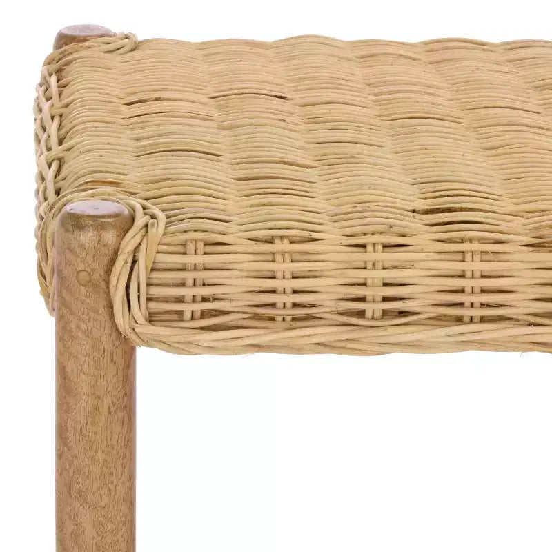 Banc Enrique avec cannage en rotin - BCH6500 - Beige - Safavieh