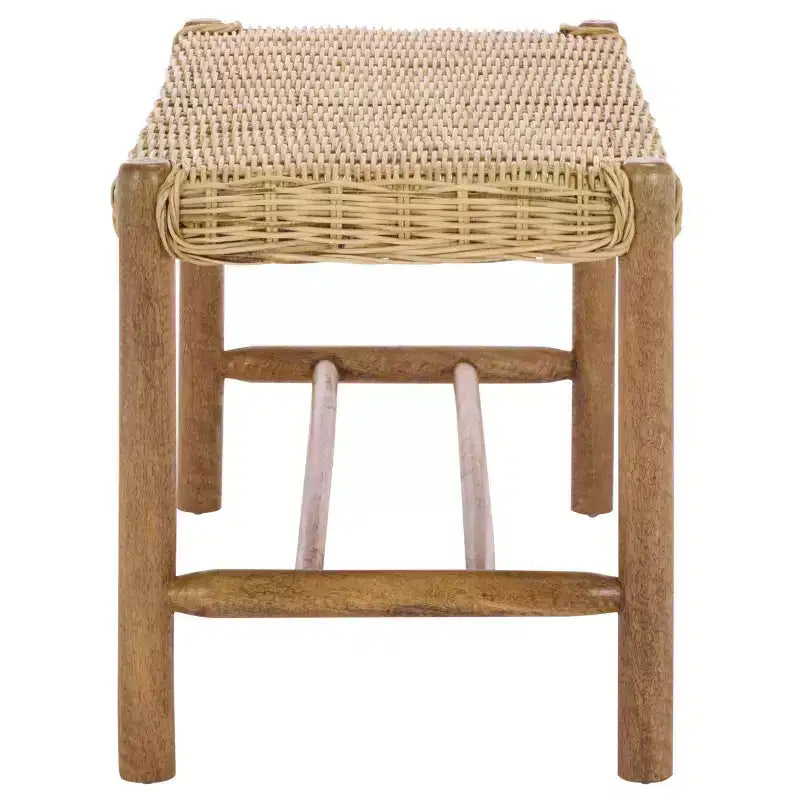 Banc Enrique avec cannage en rotin - BCH6500 - Beige - Safavieh
