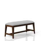 Banc de salle à manger capitonné en bois moderne Luo GDFStudio