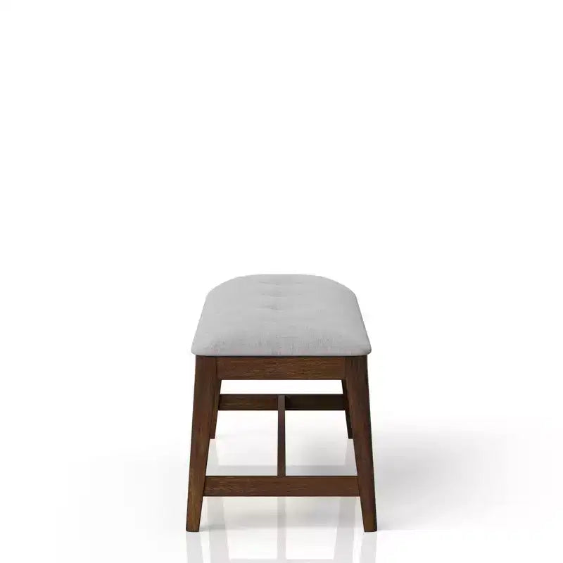 Banc de salle à manger capitonné en bois moderne Luo GDFStudio