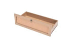 JVNOXK Coiffeuse double en rotin de 51 pouces avec six tiroirs, commode à cinq tiroirs, commode de style moderne, panneau arrière fixe, finition ton bois