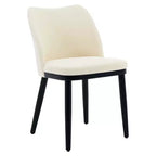 Lot de 2 chaises de salle à manger rembourrées - Assise et dossier rembourrés, pieds en bois, capacité de 136 kg, chaises pour salle à manger, cuisine, restaurant, café